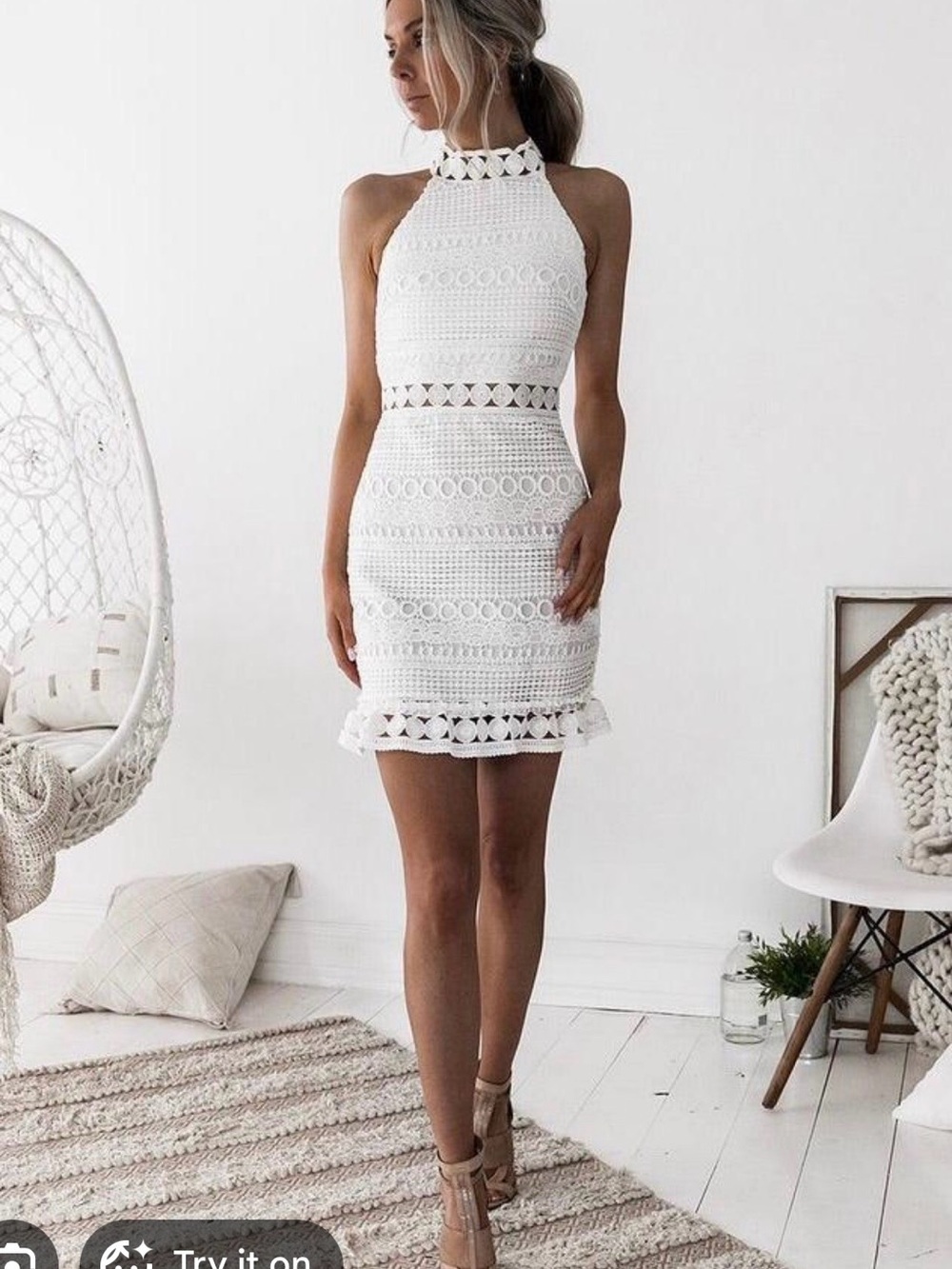 Twosisters The Label (Rivers White Mini Dress)